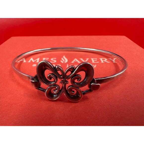 James Avery Retired Butterfly Hook On 925 Sterling Silver Bracelet Small 6 inch - Picture 6 of 12
